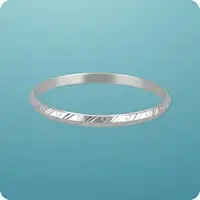 Silver Pink Stone Cuff Bracelet